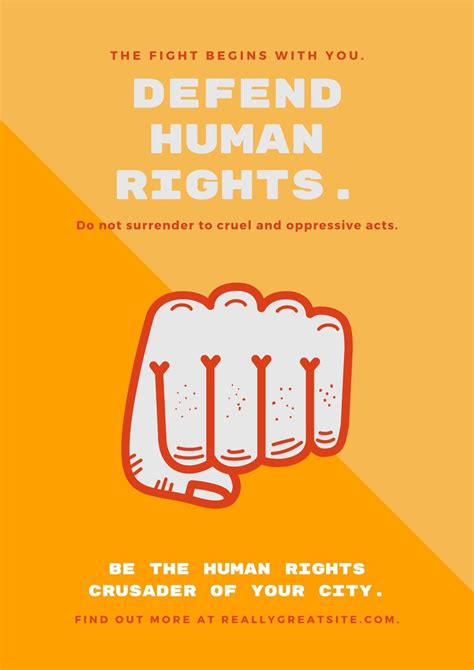 human rights poster ideas